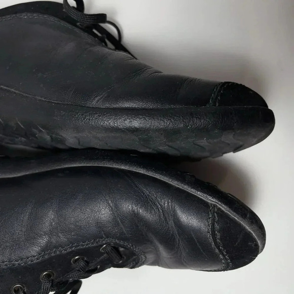 Mephisto Womens 10  Mobils Leather Lace Up Comfort Trainers Shoes - Picture 5 of 16